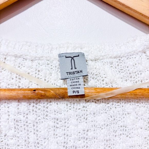 TRISTAN White knit top - Picture 5 of 6